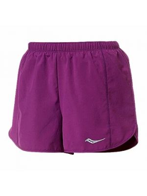 Pletené šortky Saucony fialová