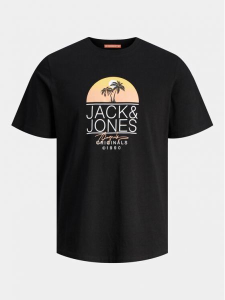 Koszulka z nadrukiem Jack&jones czarna