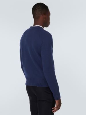 Sweter z kaszmiru Tom Ford niebieski