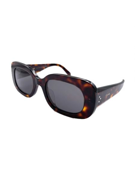 Okulary przeciwsłoneczne w grochy Céline brązowe