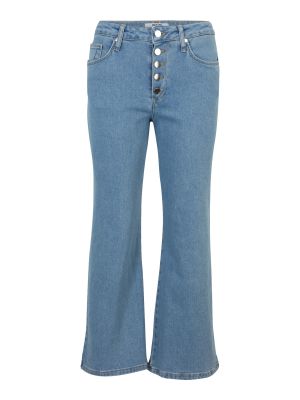 Voľné džínsy na gombíky Dorothy Perkins Petite modrá