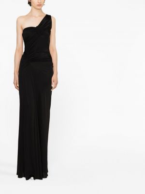 Koktejlové šaty Saint Laurent černé