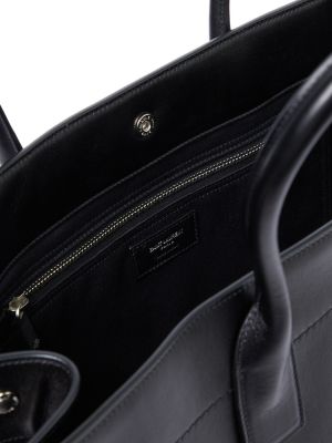 Kožená kožená nákupná taška Saint Laurent