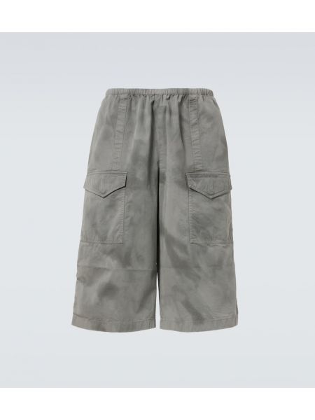 Puuvilla cargo shortsit Acne Studios harmaa