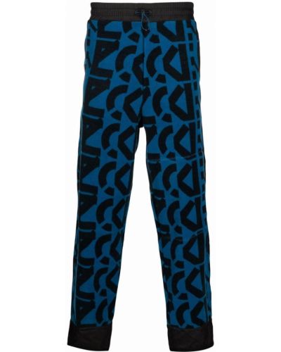 Pantaloni con stampa Kenzo blu