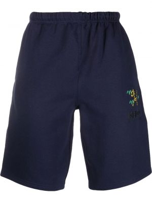 Bomull brodert bermudashorts Kenzo blå