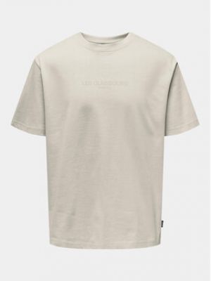 T-shirt large Only & Sons gris