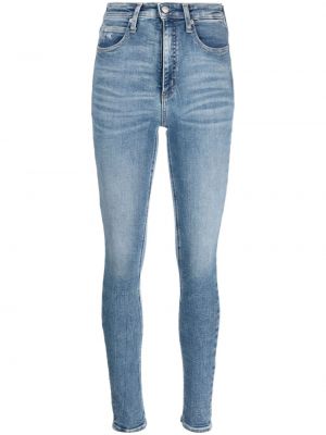 Skinny fit kavbojke Calvin Klein Jeans modra