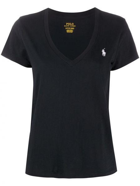 Camiseta con bordado Polo Ralph Lauren negro