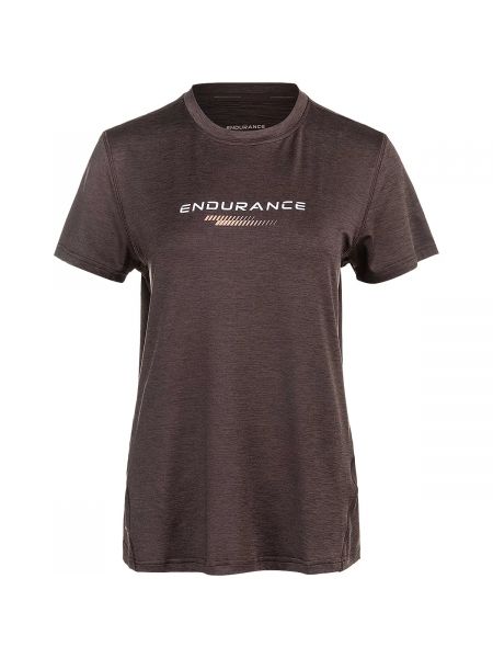 Melanžové tričko Endurance černé