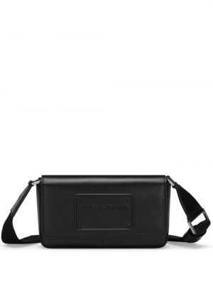 Δερμάτινη τσάντα ώμου Dolce & Gabbana μαύρο