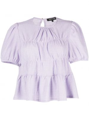 Cu peplum bluză Tout A Coup violet