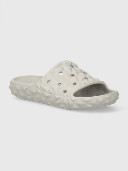 Papuci cu imprimeu geometric Crocs gri