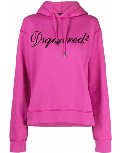 Trykt hettegenser Dsquared2 rosa