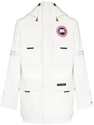 Hette jakke med belte Canada Goose hvit