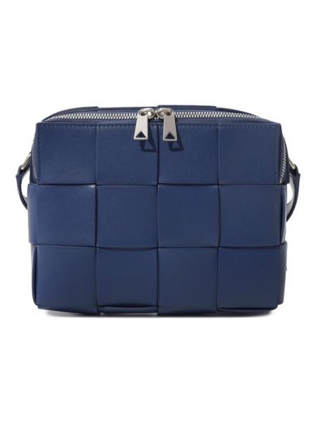 Кожаная сумка Bottega Veneta синяя