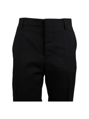 Moherowe spodnie Prada czarne