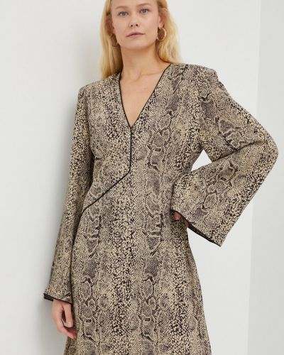 Midi haljina oversized By Malene Birger smeđa