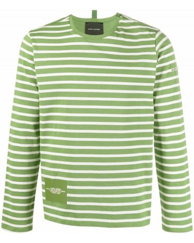 Camiseta a rayas con estampado Marc Jacobs verde