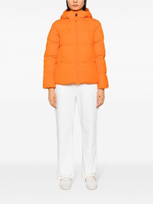 Péřová bunda s kapucí Aspesi oranžová