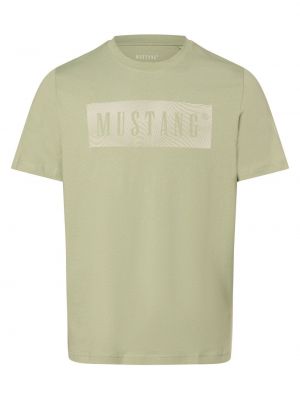 Koszulka bawełniana Mustang zielona