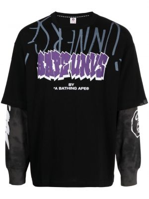 T-shirt con stampa Aape By *a Bathing Ape®