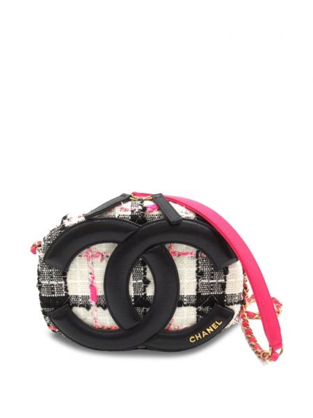 Τσάντα χιαστί tweed Chanel Pre-owned μαύρο