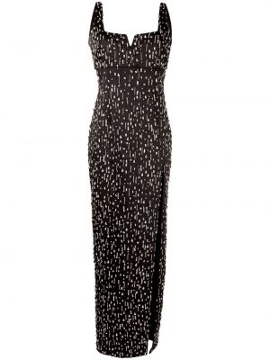 Вечерна рокля без ръкави с кристали Rachel Gilbert черно