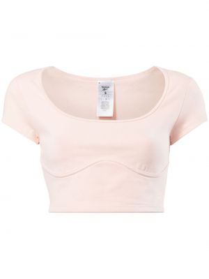 Μπλούζα από ζέρσεϋ Reebok ροζ