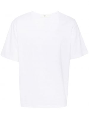 Βαμβακερή μπλούζα Séfr λευκό