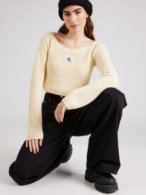 Pullover Calvin Klein Jeans valge