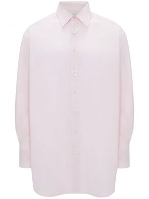 Kokvilnas krekls ar izšuvumiem Jw Anderson rozā