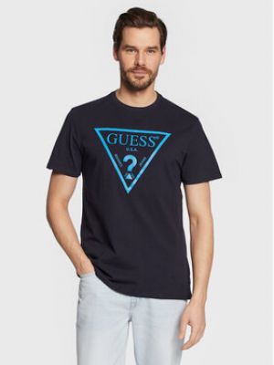 Reflexní tričko Guess modré
