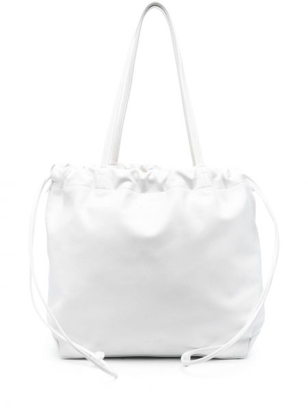 Кожени чанта за ръка By Far бяло