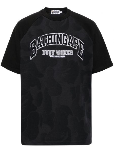 Broderet t-shirt A Bathing Ape® sort