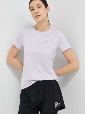 Běžecké tričko Adidas Performance fialové