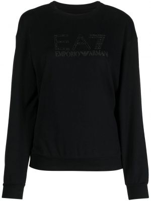 Sweatshirt mit print Ea7 Emporio Armani schwarz