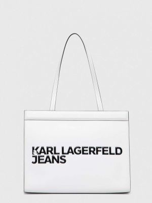 Geantă shopper Karl Lagerfeld Jeans alb