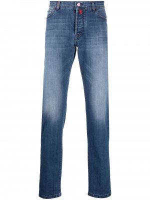 Jeans med normal passform Kiton blå