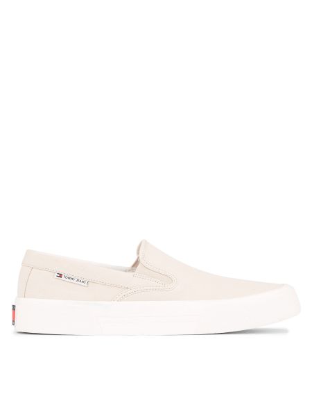 Slip on sneakers Tommy Jeans bézs