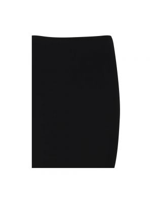 Falda larga de viscosa Alaïa negro