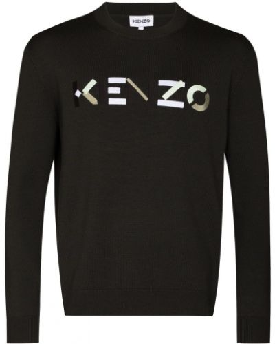 Jersey con bordado de tela jersey Kenzo gris