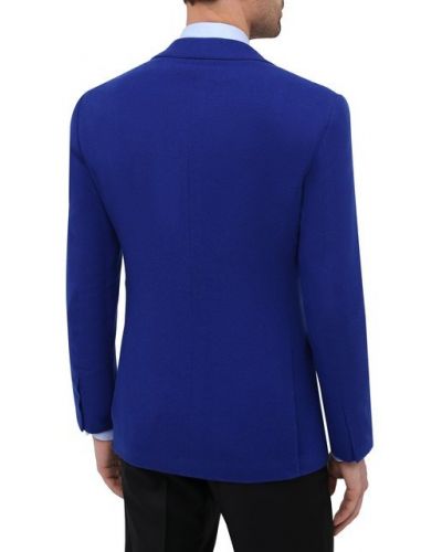 Кашемировый пиджак Ralph Lauren синий