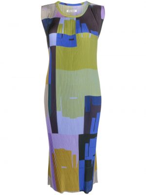 Kleid mit print Henrik Vibskov grün