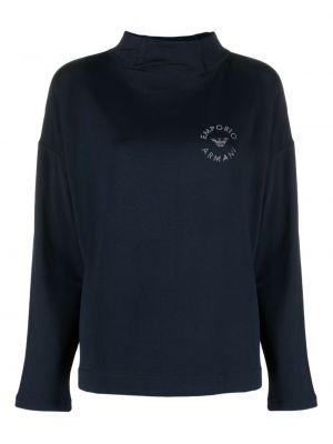 Sweatshirt mit spikes Emporio Armani blau