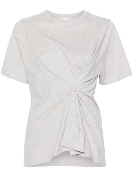 T-shirt en coton Victoria Beckham gris