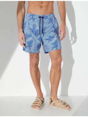 Pantaloni scurți cu imagine cu imprimeu abstract Koton