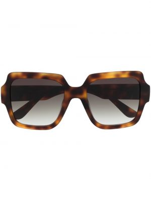 Oversize слънчеви очила с градиентным принтом Karl Lagerfeld кафяво