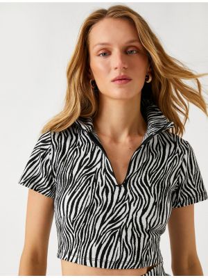 Majica z zebra vzorcem Koton