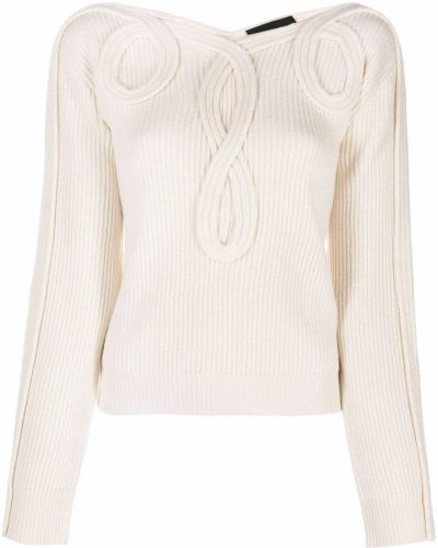 Jersey de tela jersey Boutique Moschino blanco